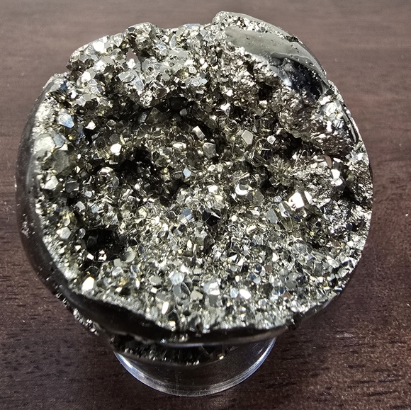 Pyrite Crystal Sphere 49mm - Picture 3 of 17